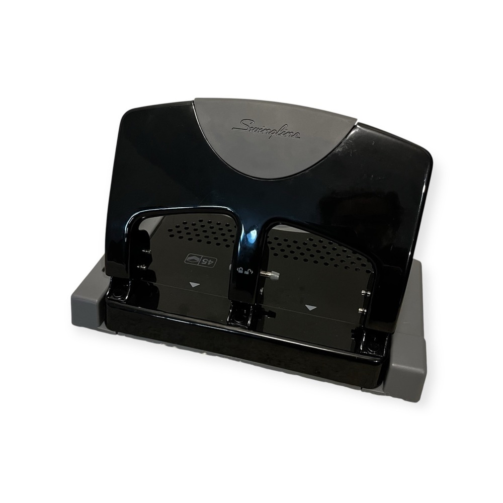 Black and Gray Swingline SmartTouch 3-Hole Punch